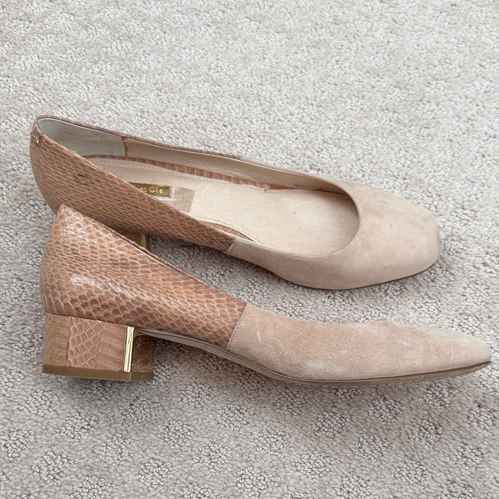 Louise et Cir women’s snakeskin suede shoes
